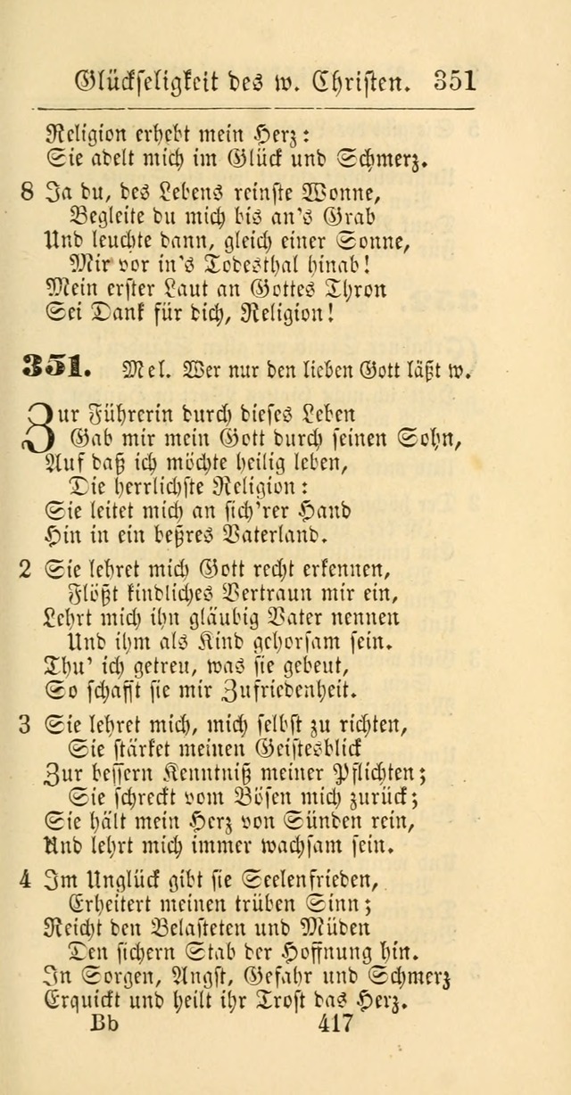 Evangelisches Gesangbuch: oder eine sammlung geistreicher lieder zum gebrauch der Evangelischen Gemeinschaft und aller heilsuchenden seelen page 417