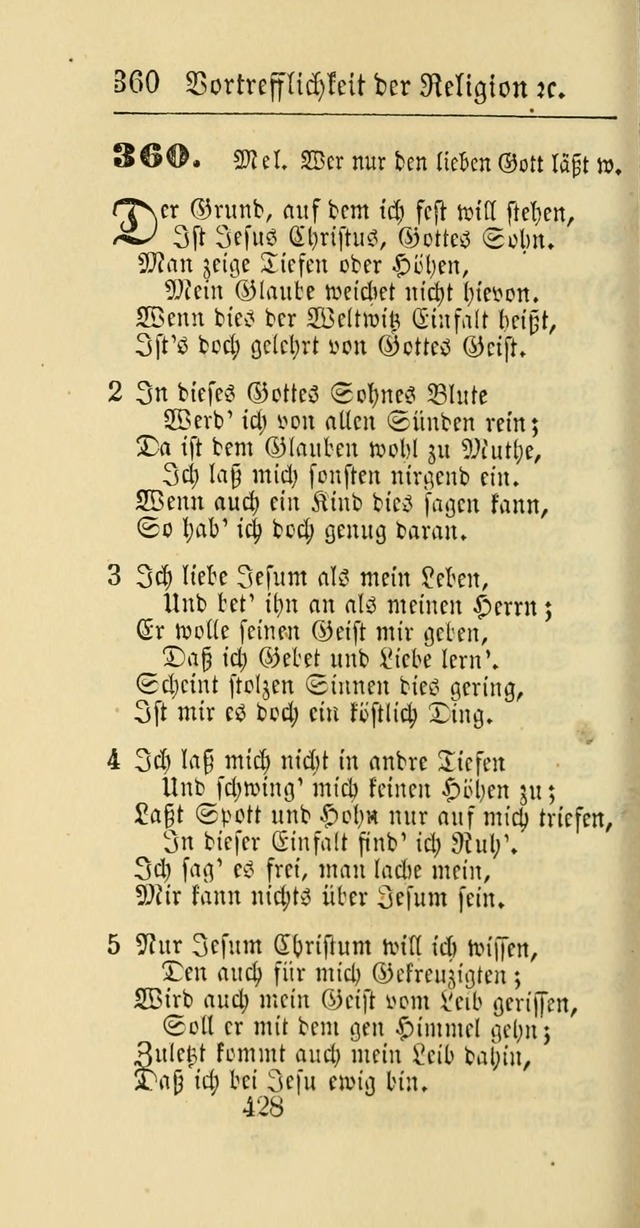 Evangelisches Gesangbuch: oder eine sammlung geistreicher lieder zum gebrauch der Evangelischen Gemeinschaft und aller heilsuchenden seelen page 428