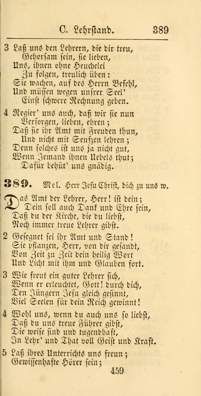 Evangelisches Gesangbuch: oder eine sammlung geistreicher lieder zum gebrauch der Evangelischen Gemeinschaft und aller heilsuchenden seelen page 459