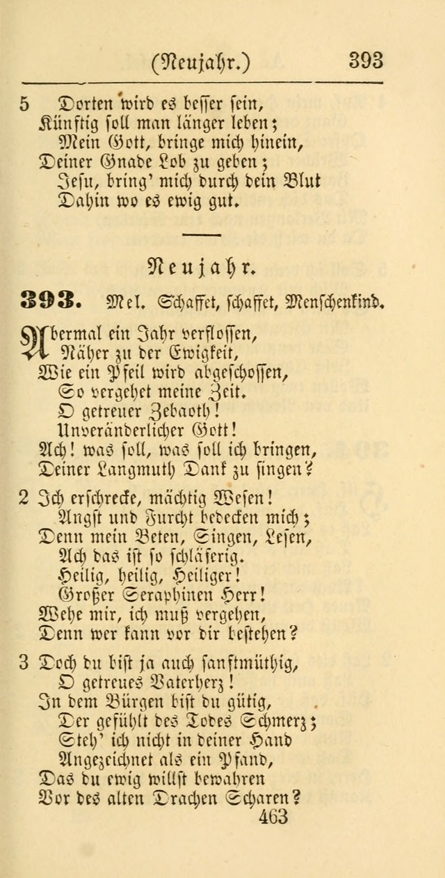 Evangelisches Gesangbuch: oder eine sammlung geistreicher lieder zum gebrauch der Evangelischen Gemeinschaft und aller heilsuchenden seelen page 463