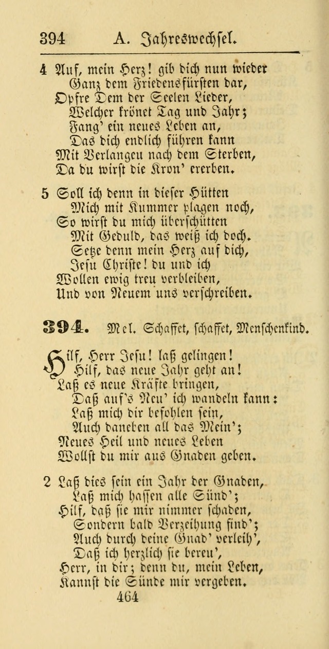 Evangelisches Gesangbuch: oder eine sammlung geistreicher lieder zum gebrauch der Evangelischen Gemeinschaft und aller heilsuchenden seelen page 464