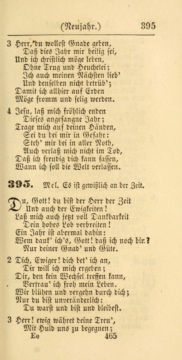 Evangelisches Gesangbuch: oder eine sammlung geistreicher lieder zum gebrauch der Evangelischen Gemeinschaft und aller heilsuchenden seelen page 465