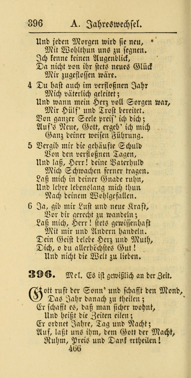 Evangelisches Gesangbuch: oder eine sammlung geistreicher lieder zum gebrauch der Evangelischen Gemeinschaft und aller heilsuchenden seelen page 466