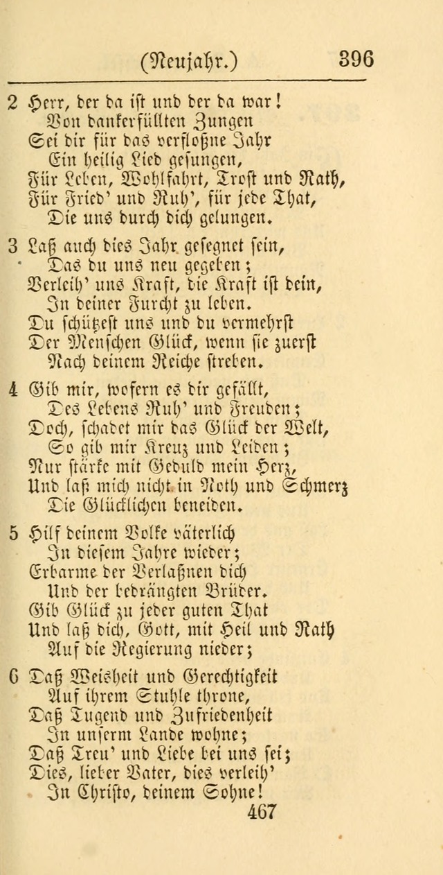 Evangelisches Gesangbuch: oder eine sammlung geistreicher lieder zum gebrauch der Evangelischen Gemeinschaft und aller heilsuchenden seelen page 467