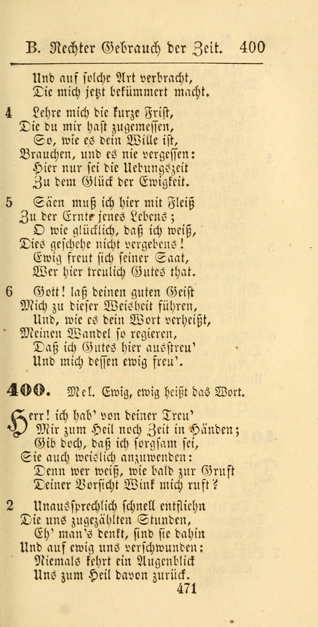 Evangelisches Gesangbuch: oder eine sammlung geistreicher lieder zum gebrauch der Evangelischen Gemeinschaft und aller heilsuchenden seelen page 471