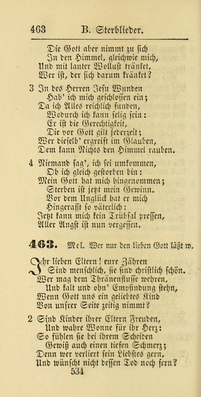 Evangelisches Gesangbuch: oder eine sammlung geistreicher lieder zum gebrauch der Evangelischen Gemeinschaft und aller heilsuchenden seelen page 534