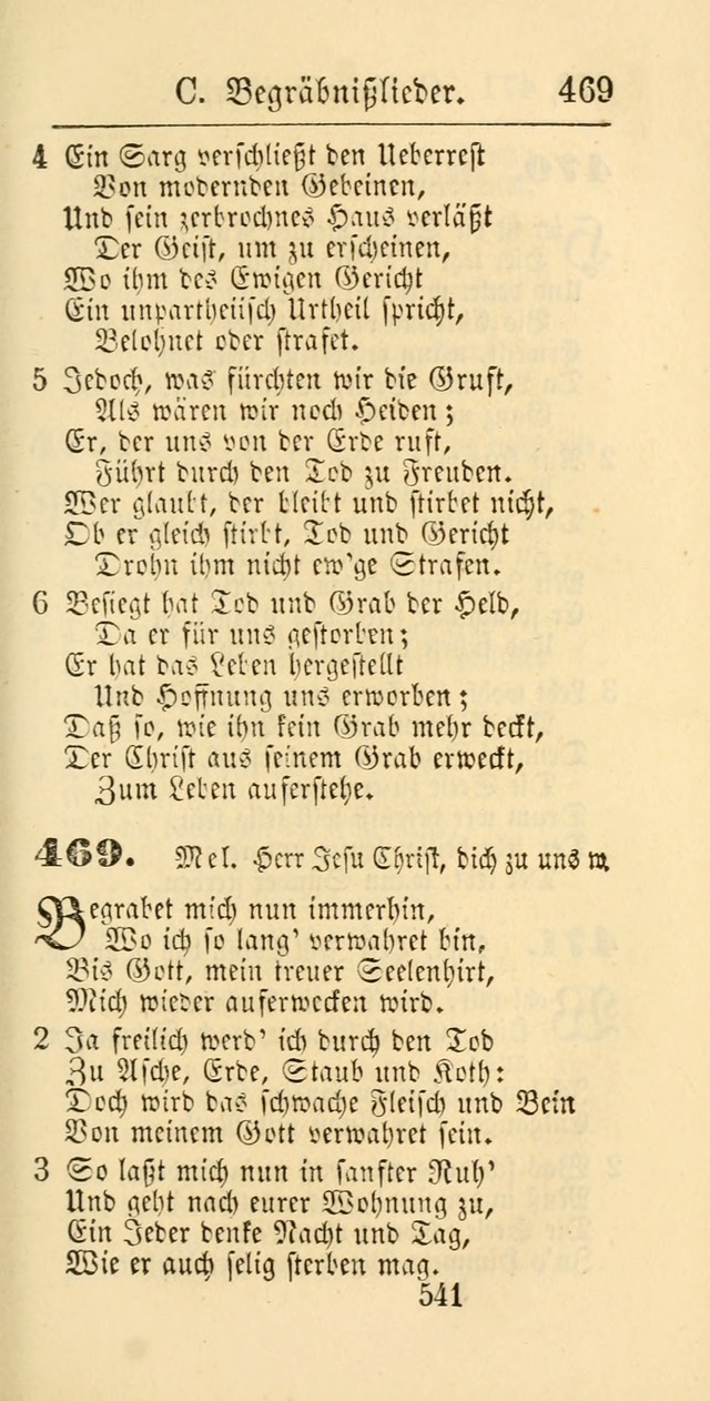 Evangelisches Gesangbuch: oder eine sammlung geistreicher lieder zum gebrauch der Evangelischen Gemeinschaft und aller heilsuchenden seelen page 541