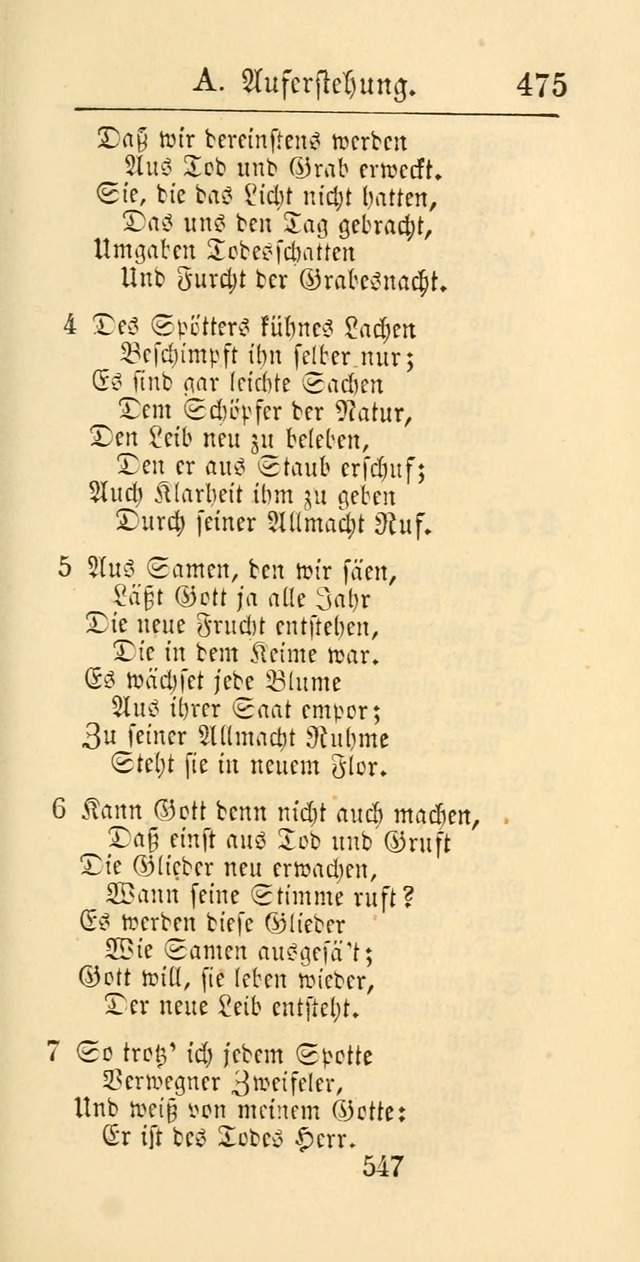 Evangelisches Gesangbuch: oder eine sammlung geistreicher lieder zum gebrauch der Evangelischen Gemeinschaft und aller heilsuchenden seelen page 547