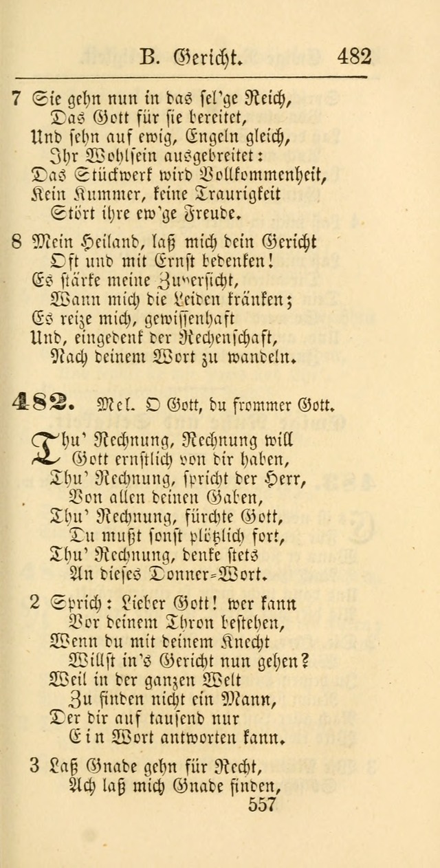 Evangelisches Gesangbuch: oder eine sammlung geistreicher lieder zum gebrauch der Evangelischen Gemeinschaft und aller heilsuchenden seelen page 557