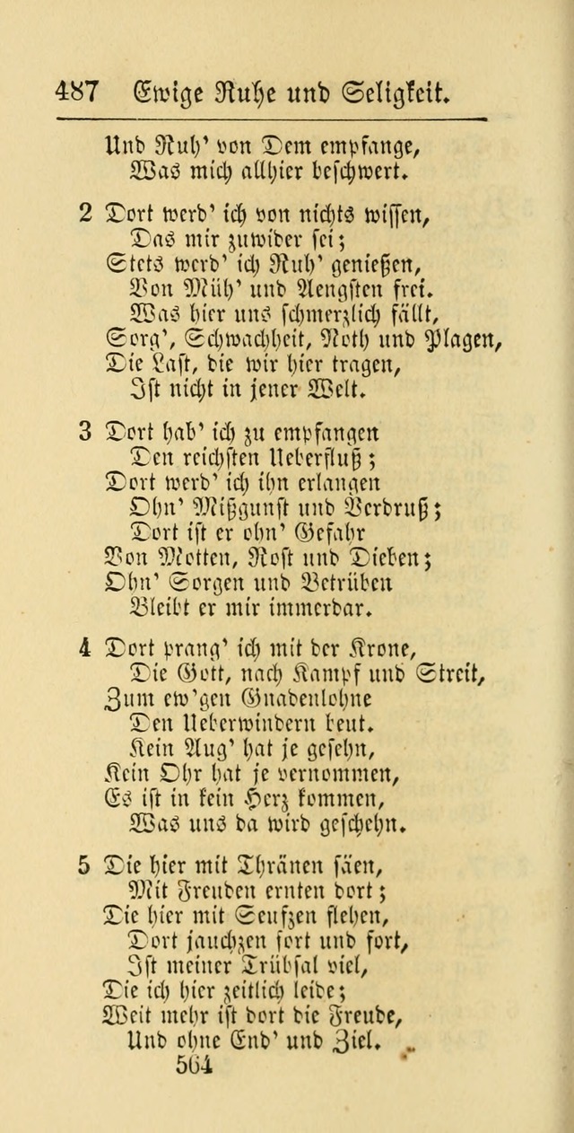 Evangelisches Gesangbuch: oder eine sammlung geistreicher lieder zum gebrauch der Evangelischen Gemeinschaft und aller heilsuchenden seelen page 564