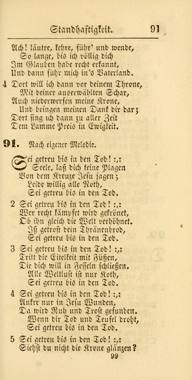 Evangelisches Gesangbuch: oder eine sammlung geistreicher lieder zum gebrauch der Evangelischen Gemeinschaft und aller heilsuchenden seelen page 699