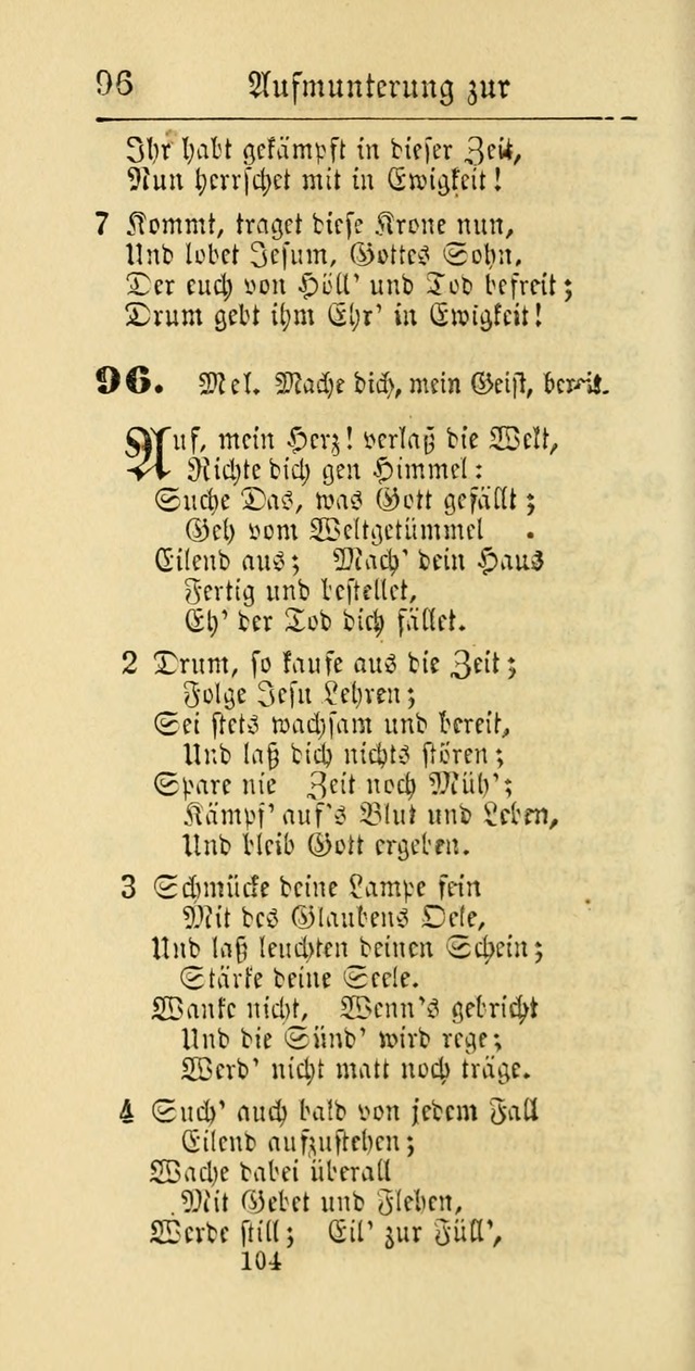 Evangelisches Gesangbuch: oder eine sammlung geistreicher lieder zum gebrauch der Evangelischen Gemeinschaft und aller heilsuchenden seelen page 704