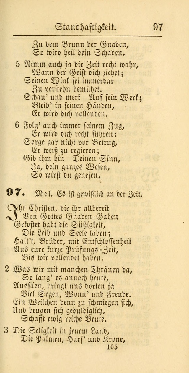 Evangelisches Gesangbuch: oder eine sammlung geistreicher lieder zum gebrauch der Evangelischen Gemeinschaft und aller heilsuchenden seelen page 705