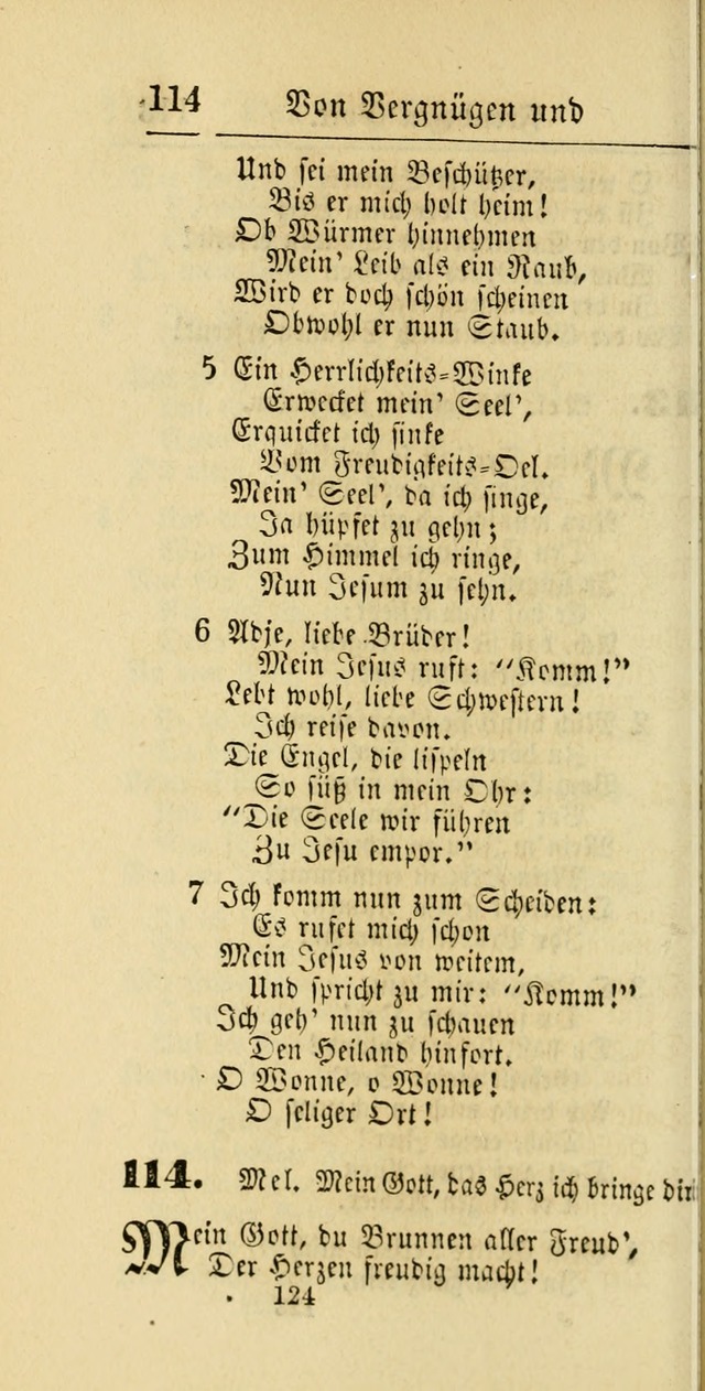 Evangelisches Gesangbuch: oder eine sammlung geistreicher lieder zum gebrauch der Evangelischen Gemeinschaft und aller heilsuchenden seelen page 724