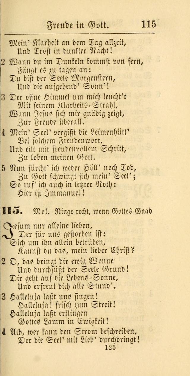 Evangelisches Gesangbuch: oder eine sammlung geistreicher lieder zum gebrauch der Evangelischen Gemeinschaft und aller heilsuchenden seelen page 725