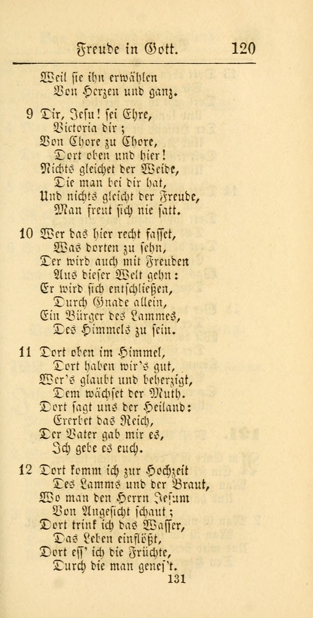 Evangelisches Gesangbuch: oder eine sammlung geistreicher lieder zum gebrauch der Evangelischen Gemeinschaft und aller heilsuchenden seelen page 731