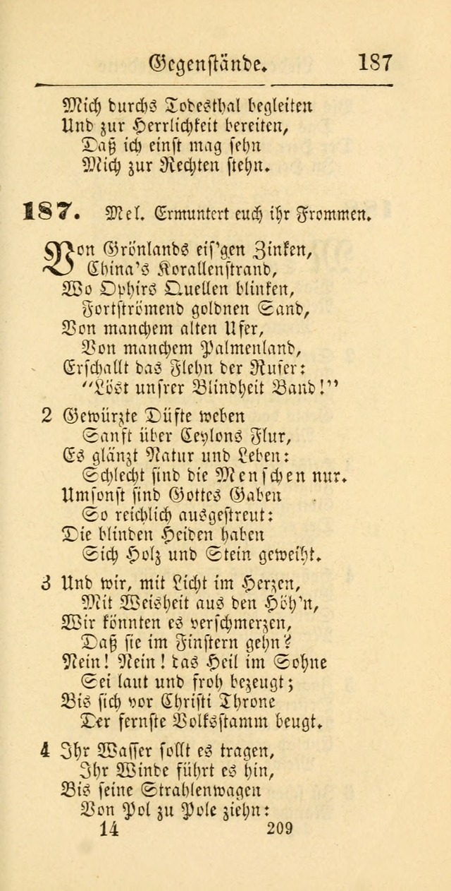 Evangelisches Gesangbuch: oder eine sammlung geistreicher lieder zum gebrauch der Evangelischen Gemeinschaft und aller heilsuchenden seelen page 809