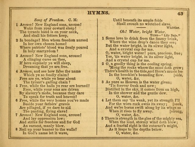 The Eolian Harp: a collection of hymns and tunes for Sunday schools and Band of Hope meetings page 43