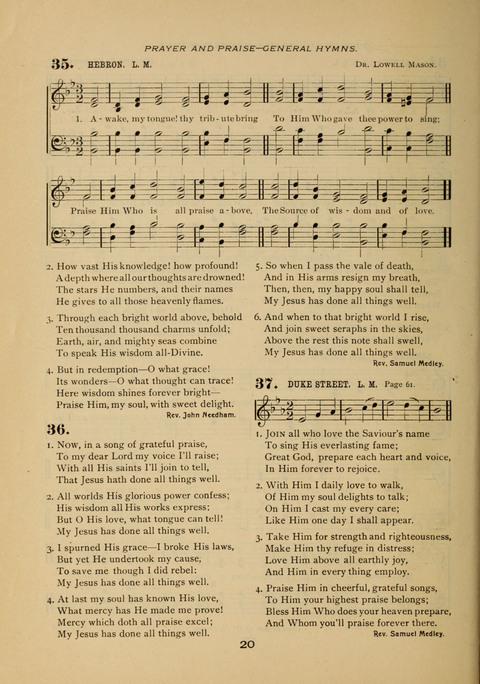 Evangelical Hymnal page 20