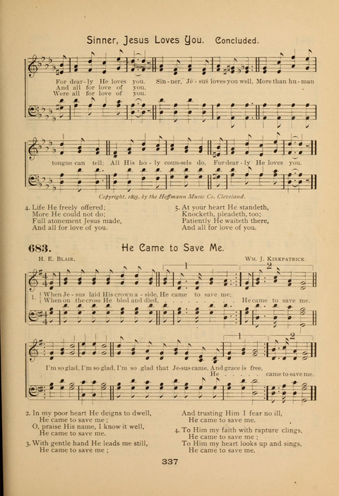 Evangelical Hymnal page 341