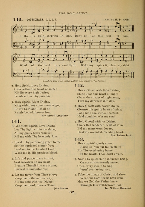 Evangelical Hymnal page 62