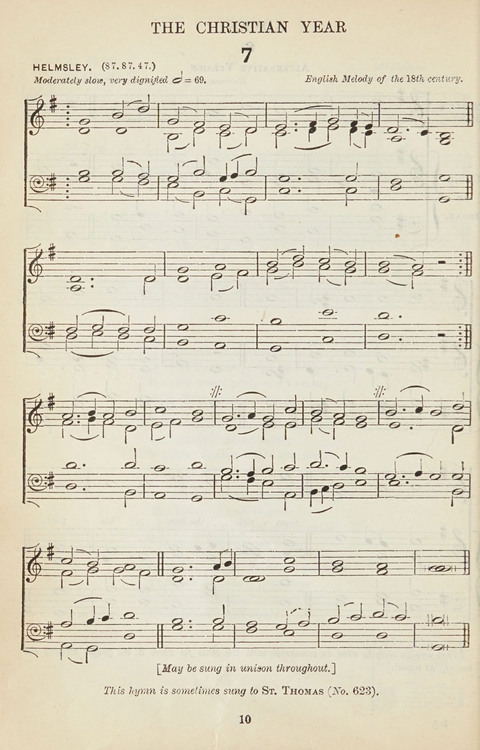 The English Hymnal: with tunes page 10