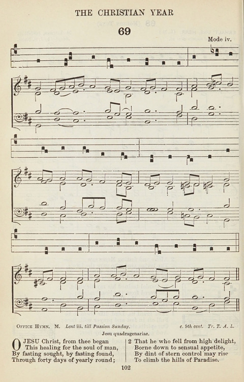 The English Hymnal: with Tunes page 102