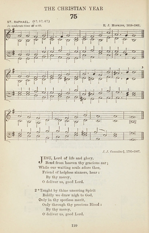 The English Hymnal: with tunes page 110