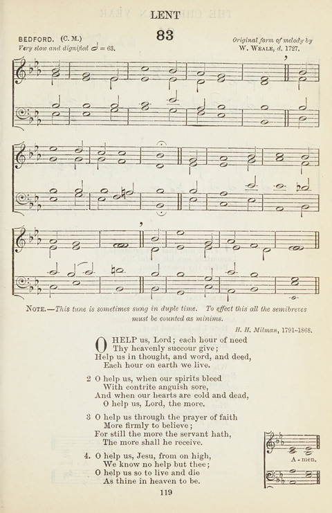 The English Hymnal: with Tunes page 119