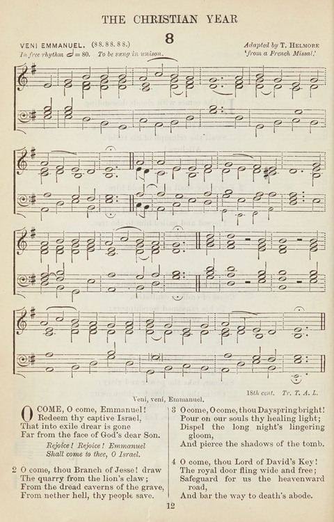 The English Hymnal: with tunes page 12