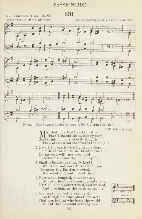 The English Hymnal: with Tunes page 141