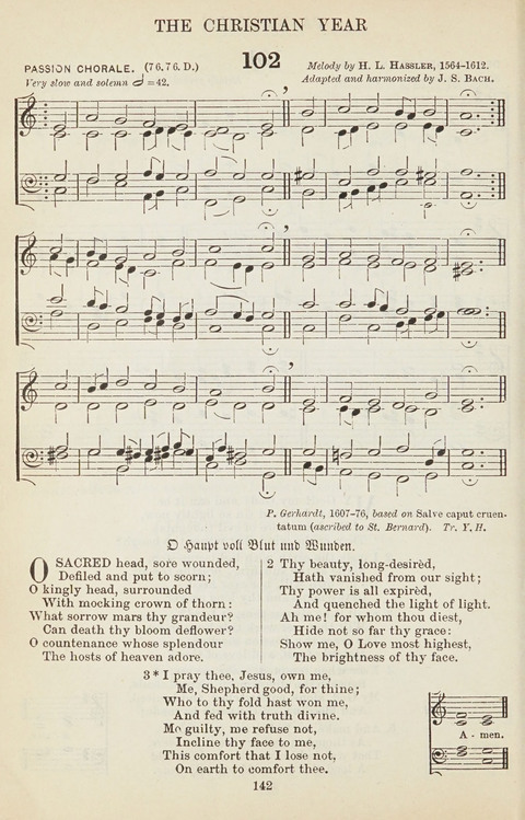 The English Hymnal: with Tunes page 142