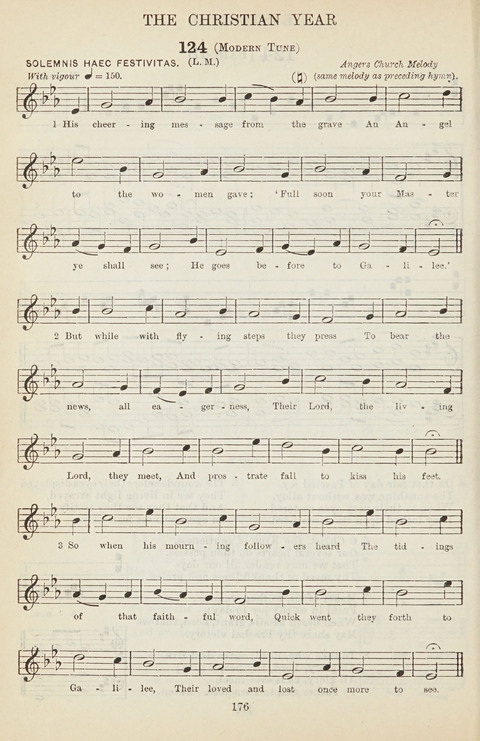 The English Hymnal: with tunes page 176