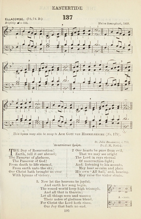 The English Hymnal: with tunes page 195