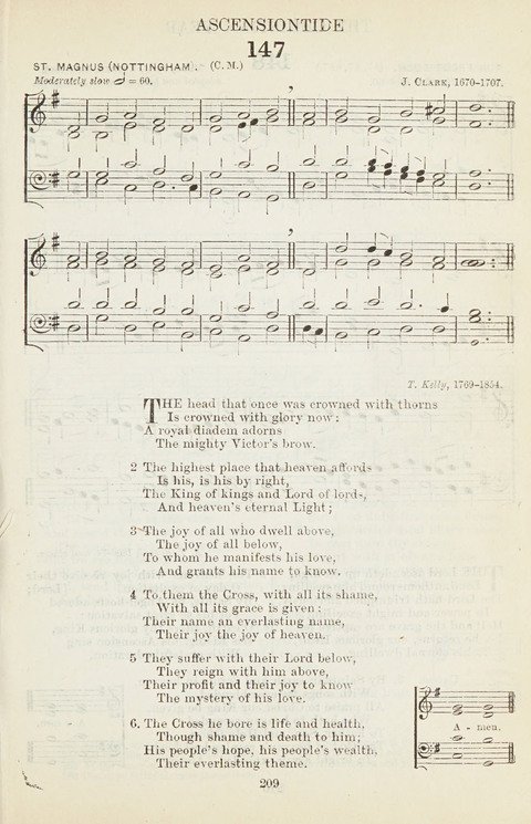 The English Hymnal: with tunes page 209