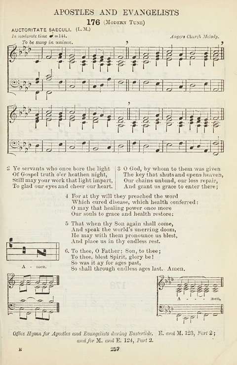 The English Hymnal: with tunes page 257