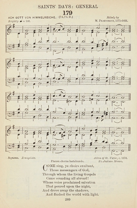 The English Hymnal: with tunes page 260