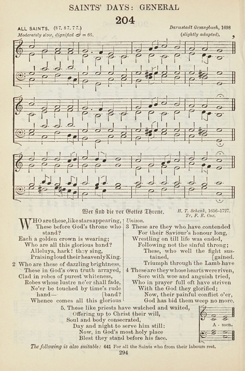 The English Hymnal: with tunes page 294