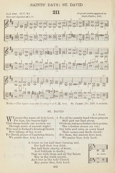 The English Hymnal: with tunes page 302