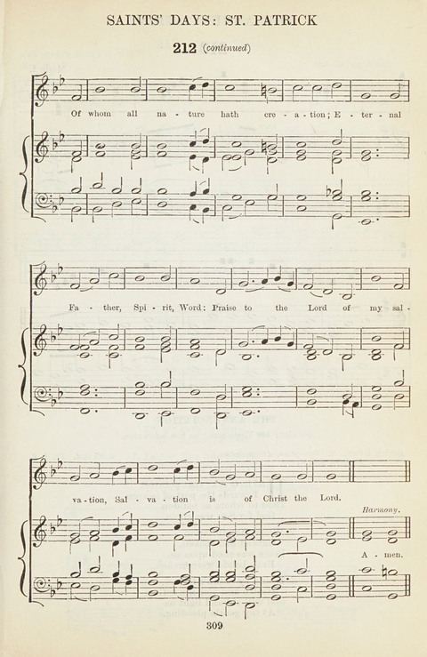 The English Hymnal: with Tunes page 309