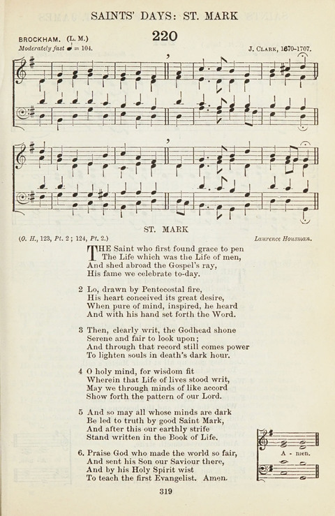 The English Hymnal: with Tunes page 319