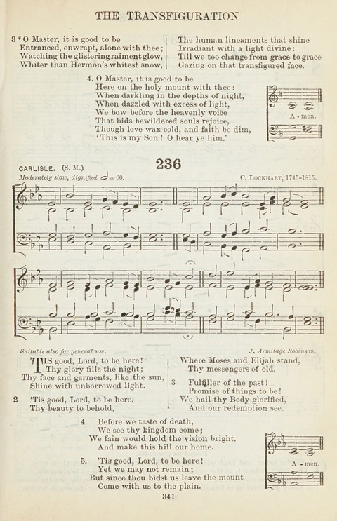 The English Hymnal: with tunes page 341