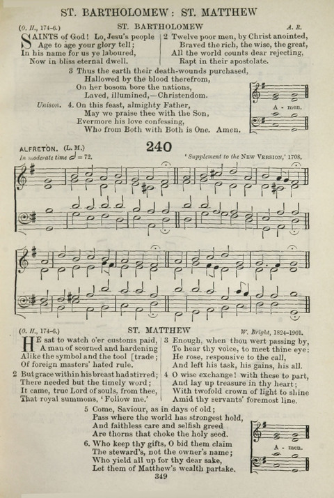 The English Hymnal: with Tunes page 349