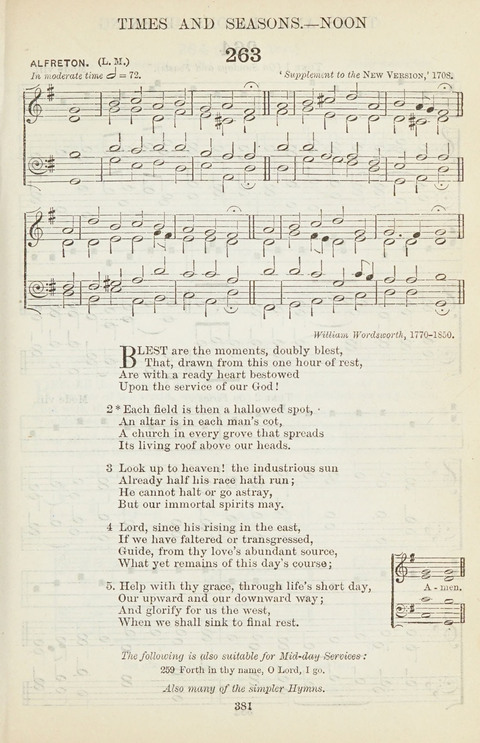 The English Hymnal: with Tunes page 381