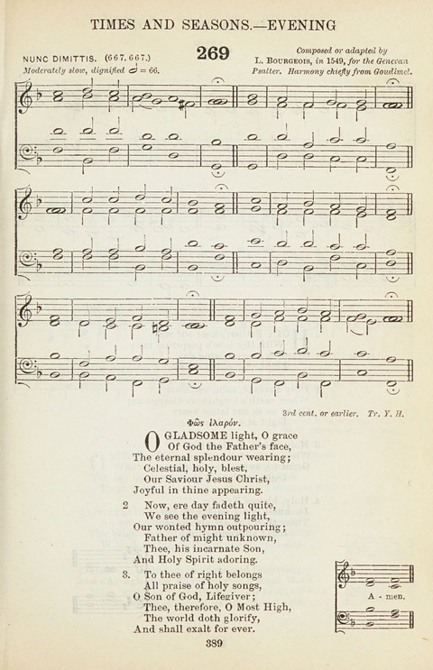 The English Hymnal: with Tunes page 389