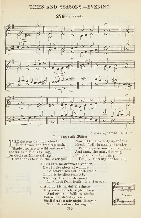 The English Hymnal: with tunes page 399