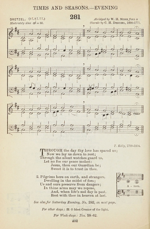 The English Hymnal: with tunes page 402