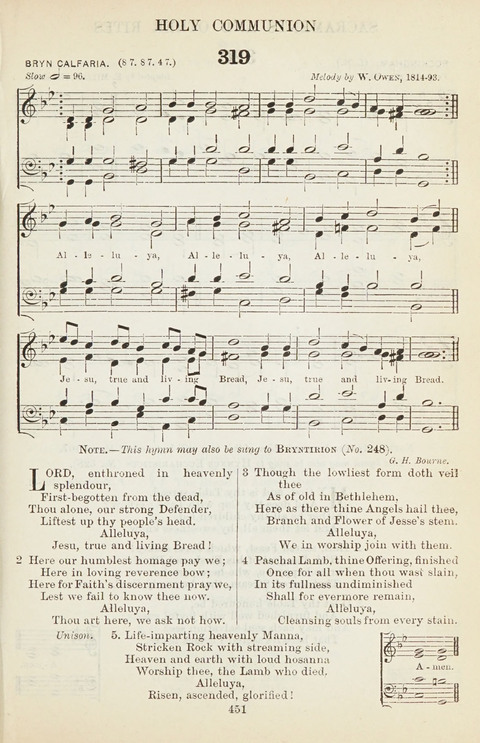 The English Hymnal: with tunes page 451