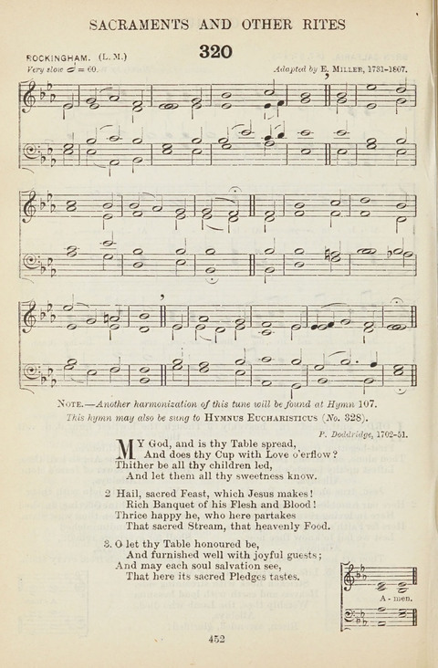 The English Hymnal: with tunes page 452