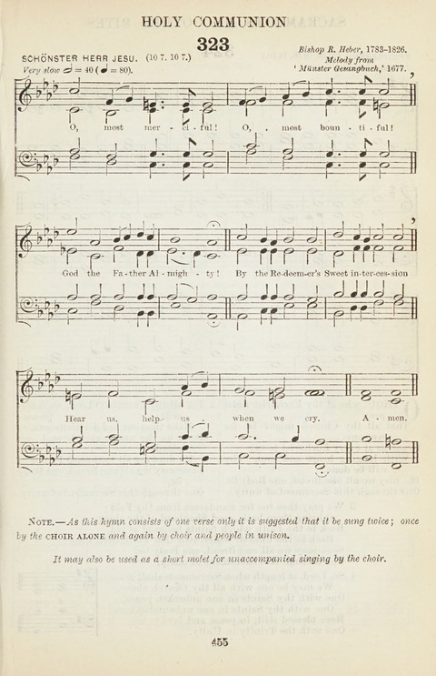 The English Hymnal: with tunes page 455